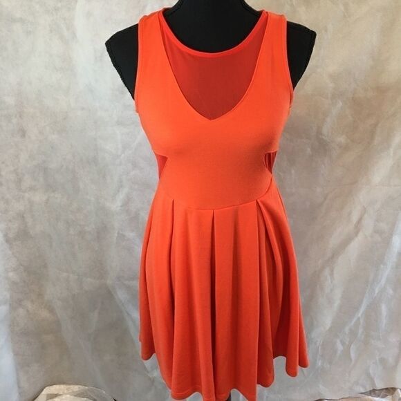 Soprano sz m orange dress cutout with lace - Picture 7 of 7
